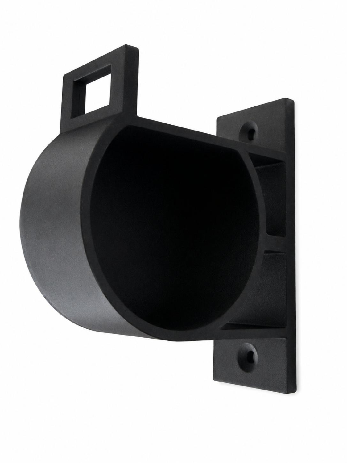 SOIXX Wandhalterung Typ 2 für EV Ladekabel, Schwarz, seitlich rechts, passend für alle Typ 2 Stecker nach DIN EN 62196-1 XEV-2SR-032