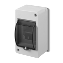 Aufputz Kleinverteiler IP30 Sicherungskasten 1-reihig 3 Module Aufbau 2303-01