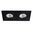Deckeneinbauleuchte SEIDY CT-DTL250-B/M schwarz matt 2er Spotleuchte Kanlux 19459
