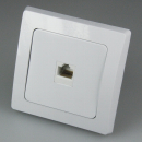 Internetbuchsen DELPHI RJ45 Dose für ISDN & Cat.5 weiß