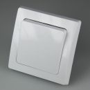 DELPHI Taster Lichttaster 250V 10A UP weiß Rahmen + Einsatz