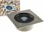 ChiliTec Solar LED Bodenstrahler "CTB-E" eckig IP44 Edelstahl-Front 20839