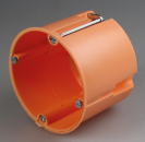 10er Pack Hohlwanddose Ø68x61mm inkl. Geräteschrauben orange f. 7-40mm Wandstärke
