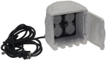 Gartensteckdose "Stone" 4-fach Steckdosen 250V 16A IP44 inkl. 5m Kabel