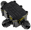 Kabelverbinderbox für 3 Anschlüsse IP68, 1x Eingang, 2x Ausgang, 22030