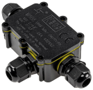 Kabelverbinderbox für 3 Anschlüsse IP68, 1x Eingang, 2x Ausgang, 22030