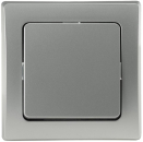 DELPHI Kreuzschalter 250AV/10A silber, inkl. Rahmen