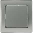 DELPHI Kreuzschalter 250AV/10A silber, inkl. Rahmen