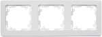 MILOS 3-fach Rahmen Matt Weiß 22789