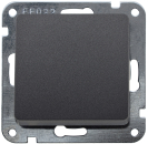 MILOS Wechselschalter Anthrazit Steckanschluss, OHNE Rahmen 23037
