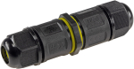 Kabelverbinder IP68 3polig schwarz Kabel Ø6-11mm 23807