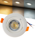 LED Einbauspot "Flat-36 CCT" 5W 3000K 4000K 6500K schwenkbare Einbauleuchte 23867