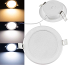 LED Licht-Panel "CKP-08 CCT" 8W 3000/4000/6200K Ø118mm Einbauleuchte 23884