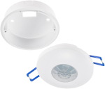 PIR Bewegungsmelder für Deckeneinbau + Aufputz 360°, LED geeignet, 8m Detektion, weiß, 24061