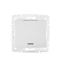 LOGI Schalter Ein-/Ausschalter mit LED Weiss Unterputz 25078
