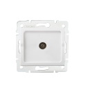 LOGI Multimedia-Durchgangsdose, TV Dose UP Weiss 25097