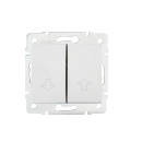 LOGI Jalousietaster Rolladentaster Weiss Unterputz 25099