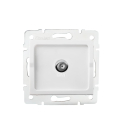 LOGI Antennenbuchse Typ F, F-Stecker Antennendose UP Weiss 27126