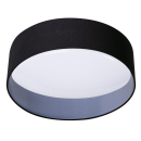 LED Deckenleuchte RIFA schwarz 3000K Stoffschirm Ø400 Kanlux 36463