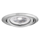 Deckeneinbauleuchte ARGUS II CT-2115-C Chrom Stahl schwenkbar 37159