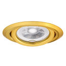 Deckeneinbaustrahler ARGUS II CT-2115-G Gold Stahl schwenkbar 37161
