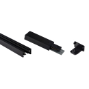 Kanlux TEAR 1F SET 1m 1-Phasen Stromschiene + Anschluss + Endkappe schwarz 1F-System 45882