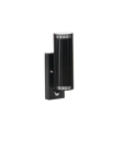 Aussenwandleuchte RADILO EL 2X SE B schwarz Bewegungsmelder IP44 GU10 Kanlux 46203