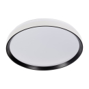 Kanlux LED Deckenlampe LIXAN XL CCT 3000-6500K FB dimmbar Ø485 weiß/schwarz 46283