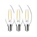 3er Set LED Kerzenlampe E14 C35 2700K 4W Kerze 470Lm warmweiss Leuchtmittel