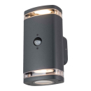 Kanlux Fassadenleuchte ZEVI W EL PIR Sensor graphit IP54 GU10 Bewegungsmelder 90103