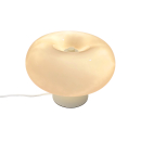 Tischleuchte Malti Nordlux beige Glas skandinavische Tischlampe 2xE27