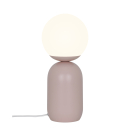 Tischleuchte Notti Nordlux Staubrosa E14 Glas skandinavische Tischlampe