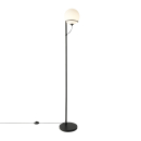 Nordlux Stehlampe Wilson schwarz G9 Glas Stehleuchte Fußschalter 2412594003
