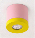 BIOLEDEX Deckenleuchte Pikko pink/gelb GU10 MR16 Kinderzimmerleuchte