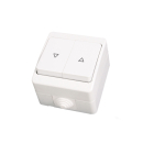 Gunsan Jalousietaster weiss Aufputz IP54 Feuchtraum Rollladentaster