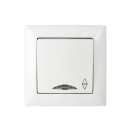 Gunsan Visage Wechselschalter mit Beleuchtung Schalter Unterputz Weiss