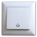 Gunsan Visage Klingeltaster Taster-Klingel Unterputz Weiss 16A 250V