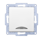 Gunsan VISAGE + MODERNA Modul Schalter Ein-/Ausschalter beleuchtet Weiss