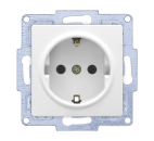 Gunsan VISAGE + MODERNA Modul Steckdose Schutzkontakt Weiss