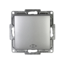 Kreuzschalter Visage Moderna Gunsan silber 10A 220V Unterputz Wechselschalter