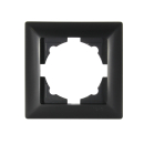 Gunsan Visage 1-fach Rahmen für 1 Steckdose Schalter Dimmer Schwarz