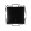 Gunsan Visage Moderna 2-Wege Schalter Wechselschalter Unterputz Schwarz