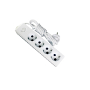 Gunsan Steckdosenleiste 4-fach weiss 2m mit Schalter und erhöhtem Berührungsschutz 01351110302410
