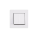 Gunsan Eqona 2-fach Schalter Ein-/Ausschalter Weiss UP 01401100100103