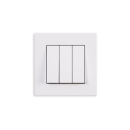 Gunsan Eqona 3-fach Schalter Serienschalter Weiss UP 01401100100160