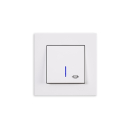 Gunsan Eqona Taster Licht mit Beleuchtung Weiss UP 01401100200106