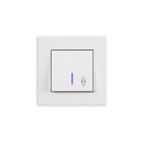 Gunsan Eqona Wechselschalter mit Beleuchtung Weiss UP 01401100200108