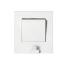 Gunsan Eqona Schalter mit Notizklemme Weiss UP 01401103100101