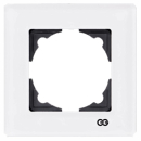 Gunsan Eqona 1-fach Rahmen aus Glas Weiss 01411102000140