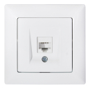 Datenbuchse Visage Gunsan weiss 1-fach CAT6 Internet Netzwerk